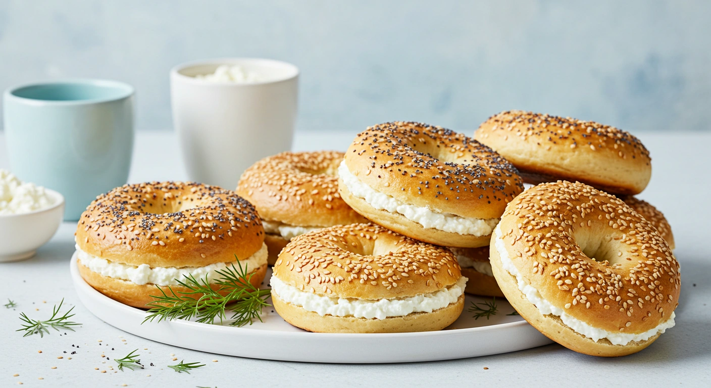 High Protein Cottage Cheese Bagels - secondary view